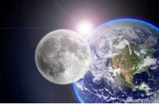 Луна, Земля